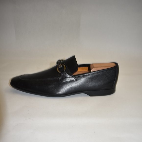 Magnanni Horsebit Leather Loafer Size 10 M Black 16482 - Picture 6 of 12
